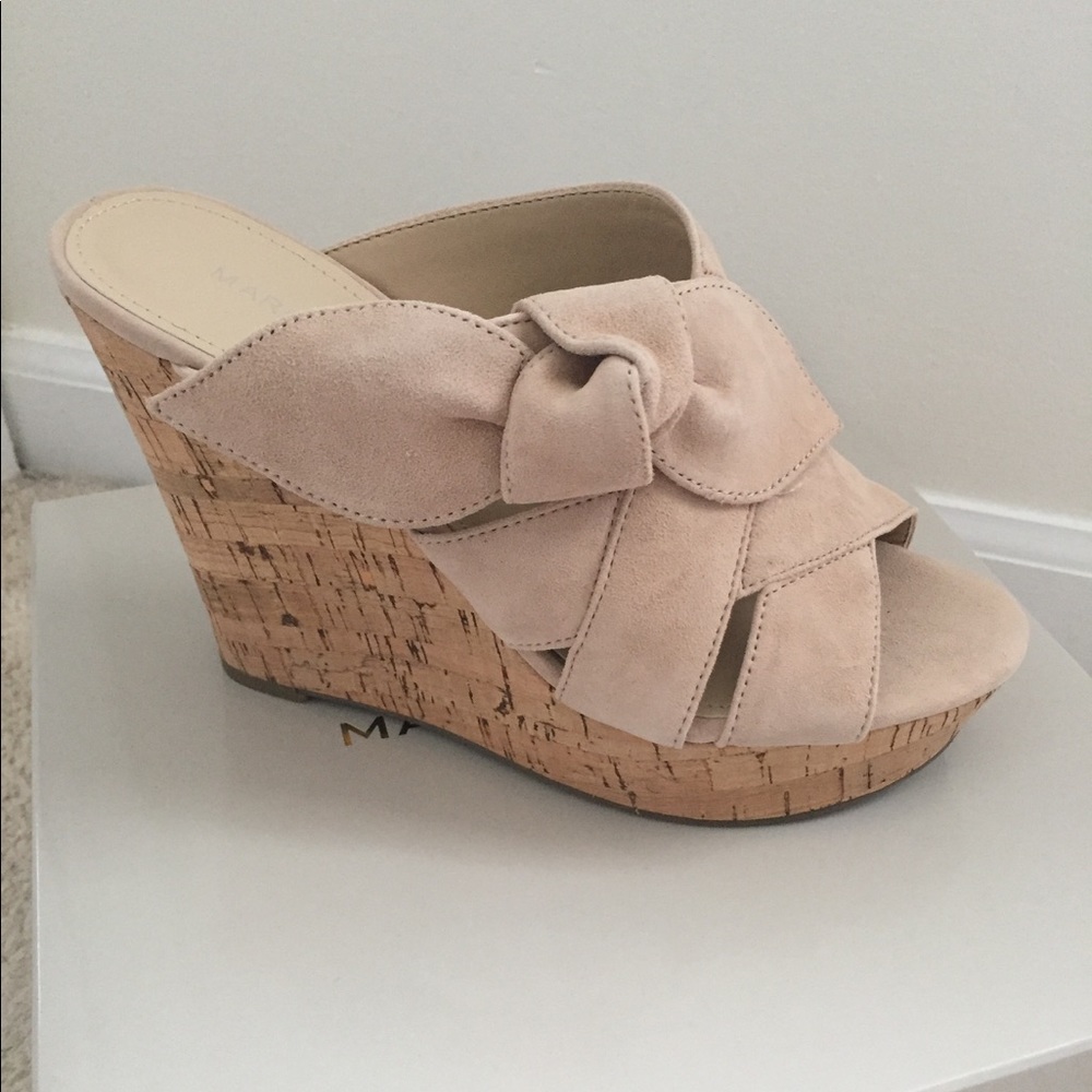 Marc Fisher Nude Wedge Sandal *NEW*